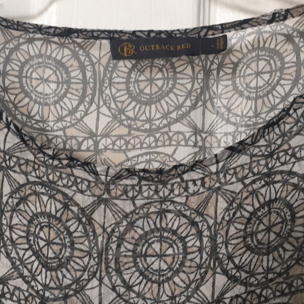 🔴 LAST CHANCE! 🇺🇸 The Limited Flutter Sleeve Sheer Top - Picture 2 of 4